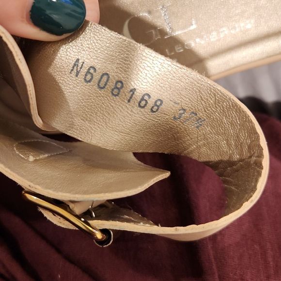 Beautiful buttery soft blush pink leather AGL platform sandals sz 37.5 (US 7.5) - Picture 8 of 13